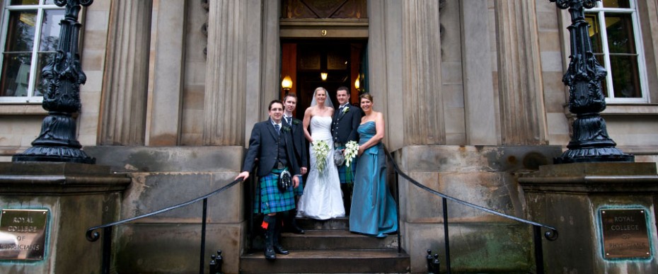 Jo and Malcolm on the steps of the Royal College of Physicians